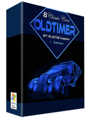 8 Classic Cars Oldtimer OPT-IN-Seiten Templates + Software